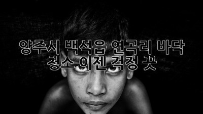 양주시 백석읍 연곡리 바닥 청소, 이젠 걱정 끗! ✨